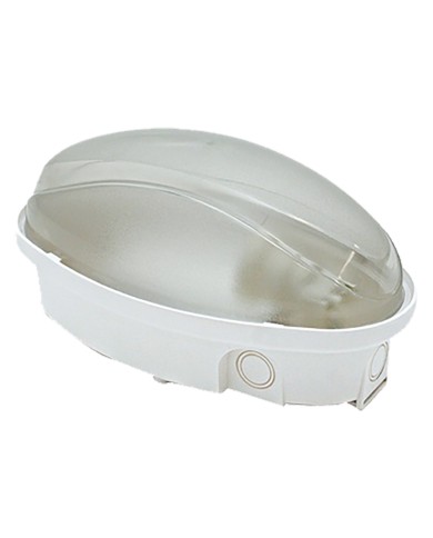 PLAFONIERA LED OVALE calotta opalina - luce naturale