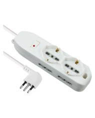MULTIPRESA CON INTERRUTTORE 2 Schuko + 4 Bival.10 16A - 62047