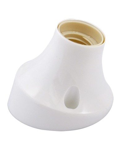 BASE CURVA PER PUNTO LUCE max. 60W - colore bianco