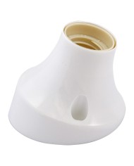 BASE CURVA PER PUNTO LUCE max. 60W - colore bianco