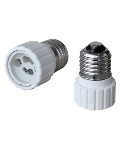 ADATTATORE PORTALAMPADA da spina E27 a presa GU10