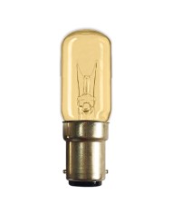 LAMPADINA AD INCANDESCENZA TUBOLARE 15W B15D - mm 17 x 57