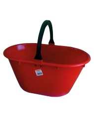 CESTO AGRICOLO OVALE cm. 50x30xh.24 - manico plastica
