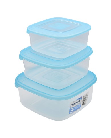 CONTENITORE QUADRO IN PLASTICA SET FRIGO BOX nuvola