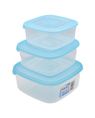 CONTENITORE QUADRO IN PLASTICA SET FRIGO BOX nuvola