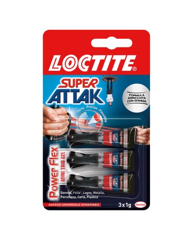 SUPER ATTAK POWER FLEX 3 pezzi da gr.1 - mini trio gel