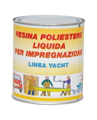 RESINA POLIESTERE TRASPARENTE gr. 750