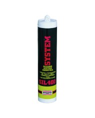SILICONE ACETICO ALTA TEMPERATURA SIL 400 RAL 9005 nero ml 310