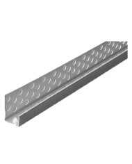 PROFILO PARABORDO A U PER CARTONGESSO cm 300