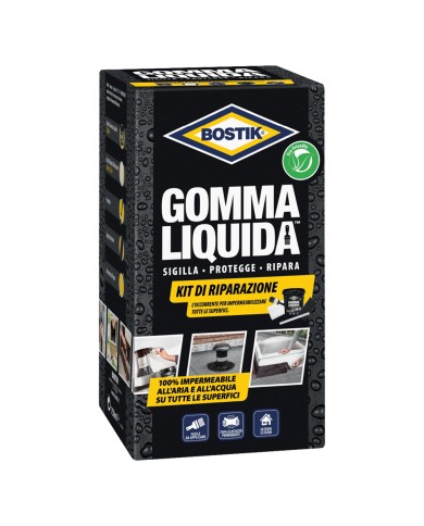 KIT RIPARAZIONE GOMMA LIQUIDA IMPERMEABILIZZANTE 5 pezzi