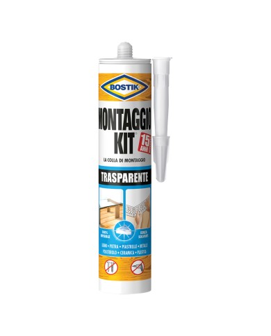 COLLA MONTAGGIO KIT TRASPARENTE gr. 310 - cartuccia