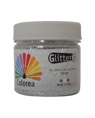 GLITTER IN POLVERE gr.50 - colore argento