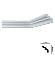 CORNICE DECORATIVA PER SOFFITTO mod. I785 - mm. 70 x 80 x 2 mt