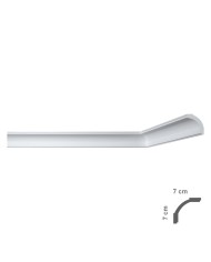 CORNICE DECORATIVA PER SOFFITTO mod. I765 - mm. 70 x 70 x 2 mt