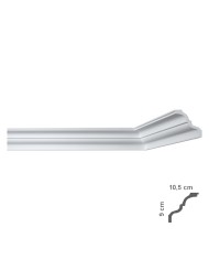 CORNICE DECORATIVA PER SOFFITTO mod. I777 - mm 105 x 90 x 2 mt