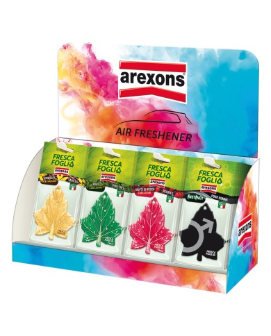 ESPOSITORE DEODORANTI AUTO Fresca Foglia 48 pezzi