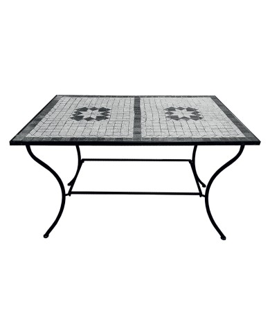 TAVOLO DECORO MOSAICO ARIEL cm 120 x 80 x h.73 - seconda scelta