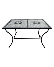 TAVOLO DECORO MOSAICO ARIEL cm 120 x 80 x h.73 - seconda scelta