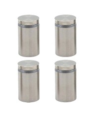DISTANZIALI INOX PER TARGHE Ø 18 mm - pz 4