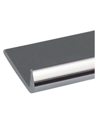 PROFILO PER FAI DA TE TIPO UNGHIETTA mm 18 x 1 - mt 2 argento brillante
