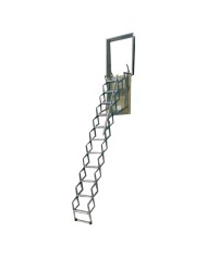 SCALA A PANTOGRAFO A PARETE 70 x 100 x H. 3 mt. -11 gr.