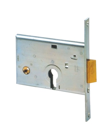 SERRATURA DA INFILARE PER ALLUMINIO ART. 44145 E58 front.mm 16 inter.mm 48