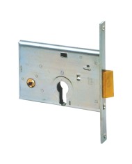 SERRATURA DA INFILARE PER ALLUMINIO ART. 44145 E58 front.mm 16 inter.mm 48