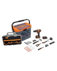 TRAPANO AVVITATORE A BATTERIA CON PERCUSSIONE BCKSB04-QW 18V - x2 1,5 Ah Litio