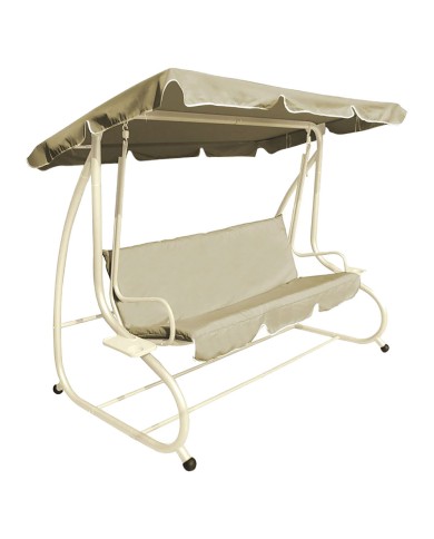 DONDOLO RECLINABILE cm. 230 x 120 x h.165 - ecru
