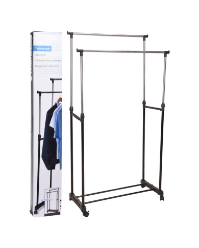 APPENDIABITO DOPPIO DUBBEL cm 80 x 42 x h 90 160 - nero