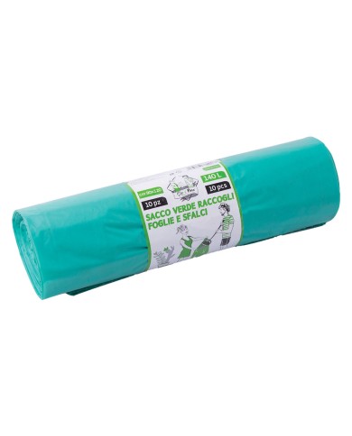 SACCHETTI PER FOGLIE E SFALCI cm. 90x120 - cf.10 pezzi - verdi