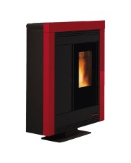 STUFA A PELLET SOUVENIR STEEL EVO 10,2 Kw - colore bordeaux