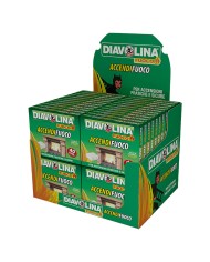 ESPOSITORE DIAVOLINA ACCENDIFUOCO 40 CUBI DA BANCO 48 cf. cm.37 x 29 x h.29,5
