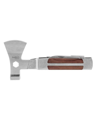 UTENSILE DA ESCURSIONE 11 IN 1 manico rivestito legno