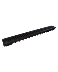 CANALETTA MODULARE PEDONABILE CON GRIGLIA PVC kit 3 pezzi + 2 tappi
