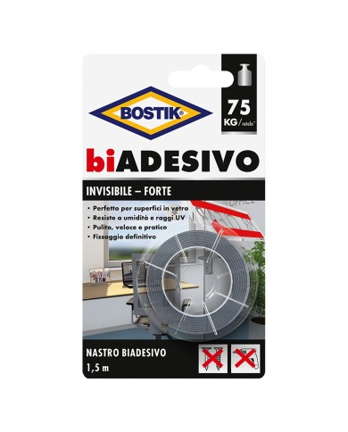 NASTRO BIADESIVO IN SCHIUMA INVISIBILE mm. 19 x 1,5 mt