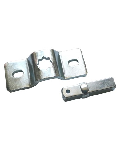 SUPPORTO FISSAGGIO PER MOTORE TAPPARELLE completo di perno quadro