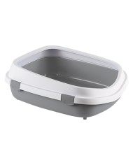 TOILETTE PER CANI-GATTI QUEEN blu acciaio bianco