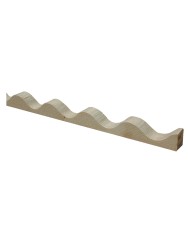 PROFILO IN LEGNO ONDULATO cm 200