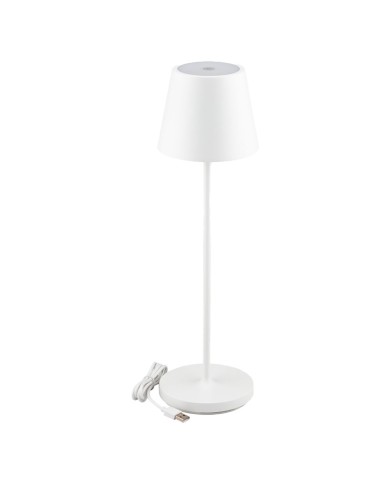 LAMPADA DA TAVOLO TOUCH RICARICABILE SLIM 2 W - corpo colore bianco