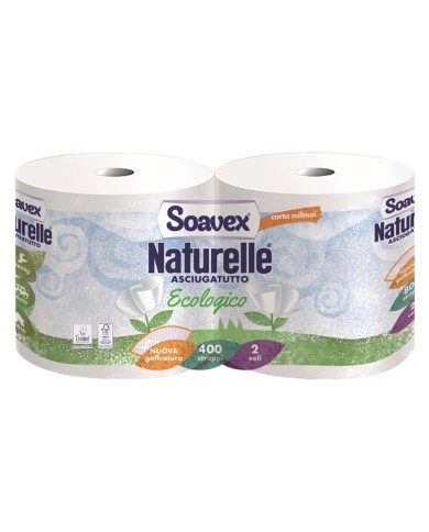 BOBINA CARTA SOAVEX NATURELLE Kg 0,44 a rotolo circa (prezzo singolo rotolo)