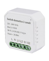 DIMMER ELETTRONICO DOPPIO CANALE mm 51 x 23 x h.45