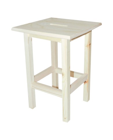 SGABELLO ALTO cm 30 x 30 x h 45 - legno chiaro