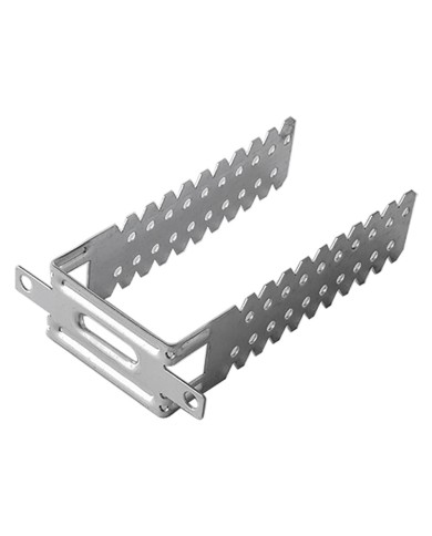 STAFFA UNIVERSALE PER MONTANTI distanziatura parete 3-12 cm spessore 0,8 mm