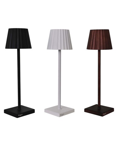LAMPADA DA TAVOLO RICARICABILE K-LIGHT corpo colore bianco